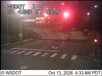 I-5 at MP 169.1: NE 42nd St Ramp live camera view