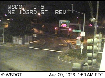 I-5 at MP 172.4: NE 103rd Express Lanes Ramp live camera view
