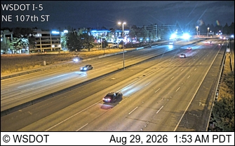 I-5 at MP 172.6: NE 107th St live camera view