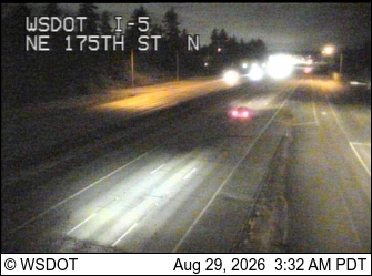 I-5 at MP 176.2: NE 175th St, NB live camera view