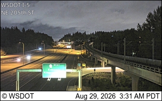 I-5 at MP 177.7: NE 205th St live camera view