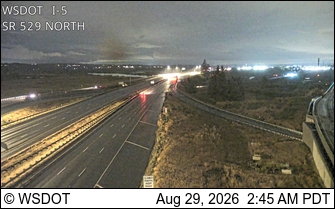 I-5 at MP 198.5: SR 529 SB Ramps live camera view