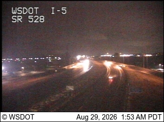 I-5 at MP 199.1: SR 528 Interchange live camera view