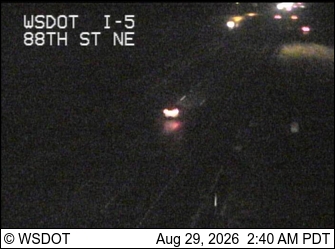 I-5 at MP 200.7: 88th St NE live camera view