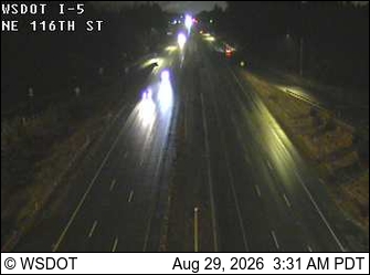 I-5 at MP 202.4: 116th St NE live camera view