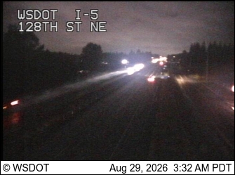 I-5 at MP 203.3: 128th St NE live camera view