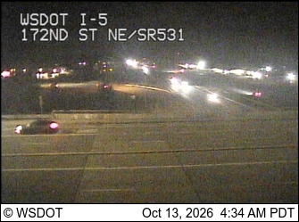 I-5 at MP 206: SR 531 Interchange live camera view