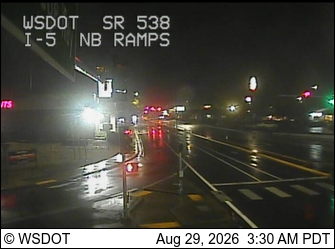 I-5 at MP 227.7: College Way NB Ramps (SR 538) live camera view