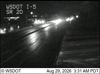 I-5 at MP 230.1: SR 20 Interchange live camera view