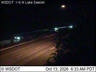 I-5 at MP 246.2: Lake Samish Park and Ride live camera view