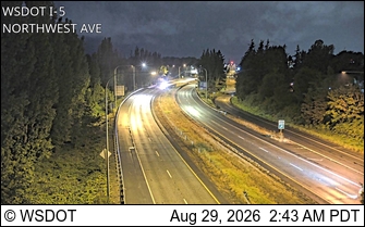 I-5 at MP 256.8: Northwest Ave live camera view