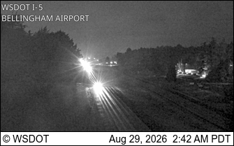 I-5 at MP 258.5: Bellingham Airport live camera view