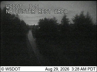 I-5 at MP 267.7: NB Custer Rest Area live camera view