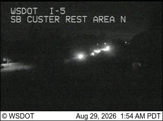 I-5 at MP 269.2: SB Custer Rest Area North live camera view
