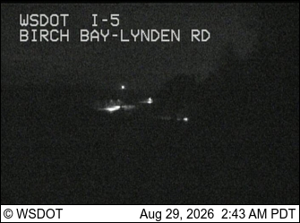 I-5 at MP 270.2: Birch Bay-Lynden Rd live camera view