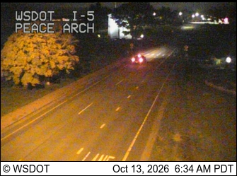 I-5 at MP 276.5: Peace Arch live camera view