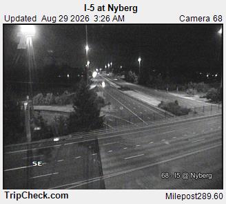 I-5 at Nyberg live camera view
