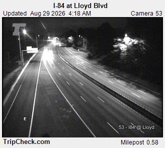 I-84 at Lloyd Blvd. live camera view