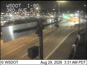 I-90 at MP 2: 3rd Ave S and Edgar Martinez Dr live camera view