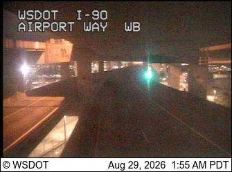 I-90 at MP 2.3: Airport Way, WB live camera view