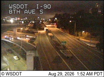 I-90 at MP 2.4: 8th Ave S, EB live camera view