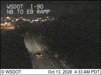 I-90 at MP 2.5: NB I-5 to EB I-90 Ramp live camera view