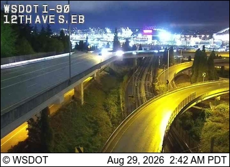 I-90 at MP 2.7: 12th Ave S, EB live camera view