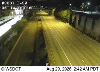 I-90 at MP 6.9: 80th Ave SE Westbound live camera view