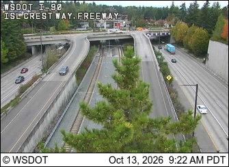 I-90 at MP 7.1: Island Crest Way live camera view