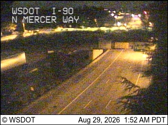 I-90 at MP 8: N Mercer Wy live camera view