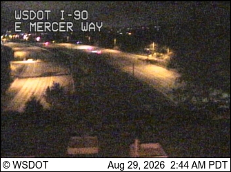 I-90 at MP 8.3: E Mercer Way live camera view