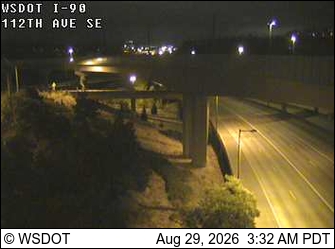 I-90 at MP 9.1: 112th Ave SE live camera view