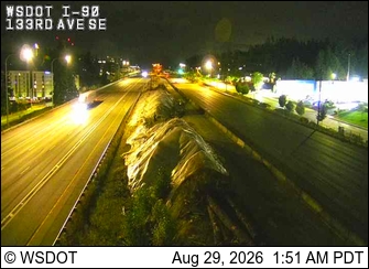 I-90 at MP 10.4: 133rd Ave SE live camera view