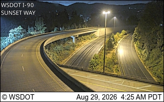 I-90 at MP 18: Sunset Way live camera view