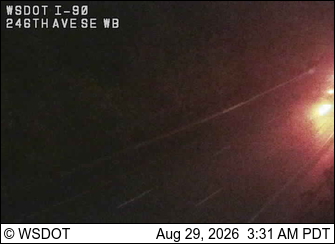 I-90 at MP 18.6: 246th Ave SE, WB live camera view