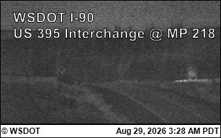 I-90 at MP 220: US 395 Interchange @ Ritzville (1) live camera view