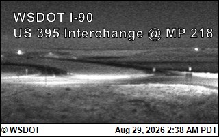 I-90 at MP 220: US 395 Interchange @ Ritzville (2) live camera view