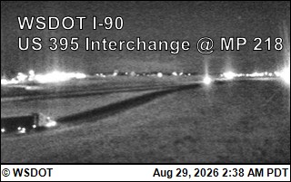 I-90 at MP 220: US 395 Interchange @ Ritzville (3) live camera view