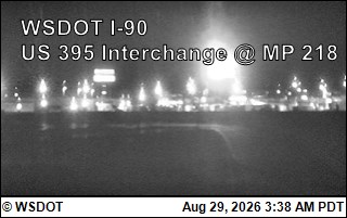 I-90 at MP 220: US 395 Interchange @ Ritzville (4) live camera view