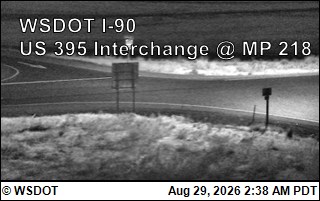 I-90 at MP 220: US 395 Interchange @ Ritzville (6) live camera view
