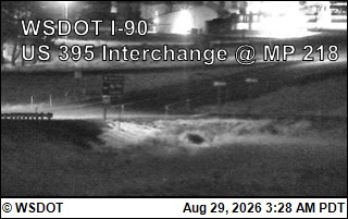 I-90 at MP 220: US 395 Interchange @ Ritzville (7) live camera view