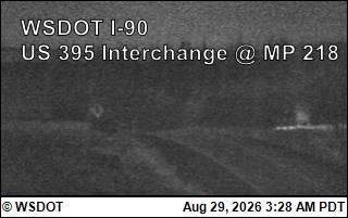 I-90 at MP 220: US 395 Interchange @ Ritzville (8) live camera view