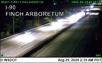 I-90 at MP 278.9: Finch Arboretum live camera view