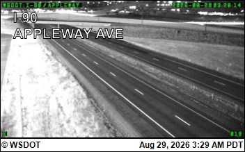 I-90 at MP 294.6: Appleway Ave live camera view
