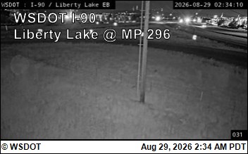 I-90 at MP 296: Liberty Lake (1) live camera view