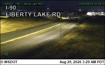 I-90 at MP 296.2: Liberty Lake Rd live camera view
