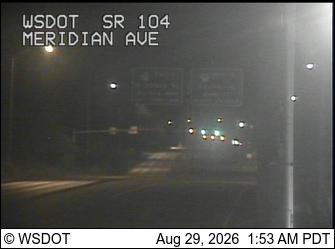 SR 104 at MP 28.8: Meridian Ave live camera view