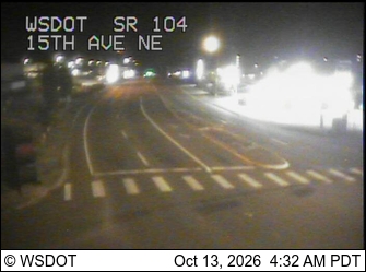 SR 104 at MP 29.8: 15th Ave NE live camera view