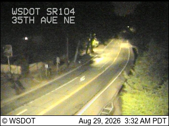 SR 104 at MP 31.3: 35th Ave NE live camera view