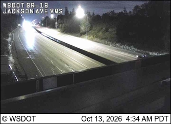 SR 16 at MP 4.4: Jackson Ave VMS live camera view